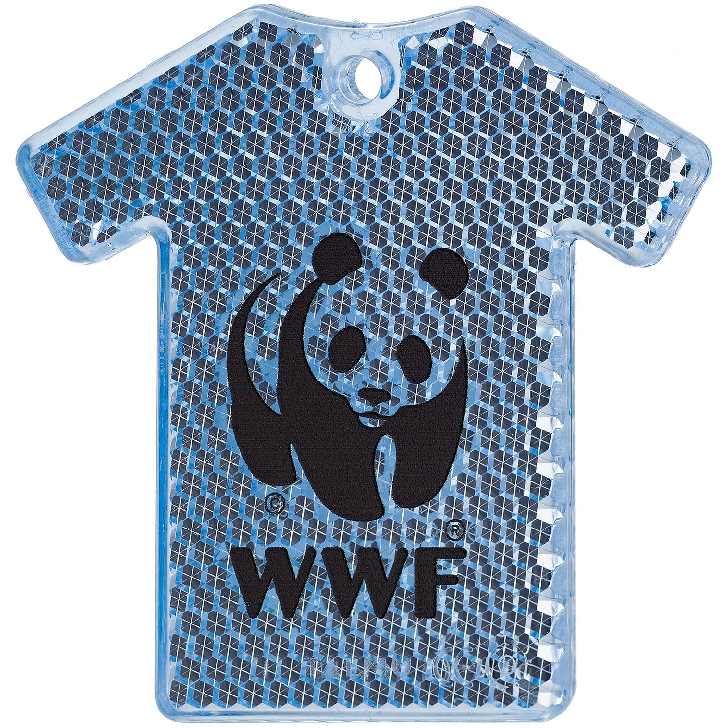 Светоотражатель «Футболка», синий с логотипом