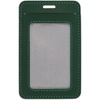 Чехол для пропуска Shall Simple, зеленый с логотипом