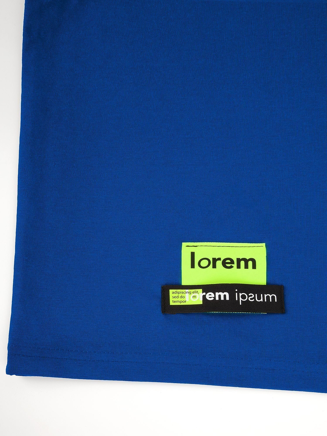 Футболка унисекс оверсайз T3, синяя с логотипом