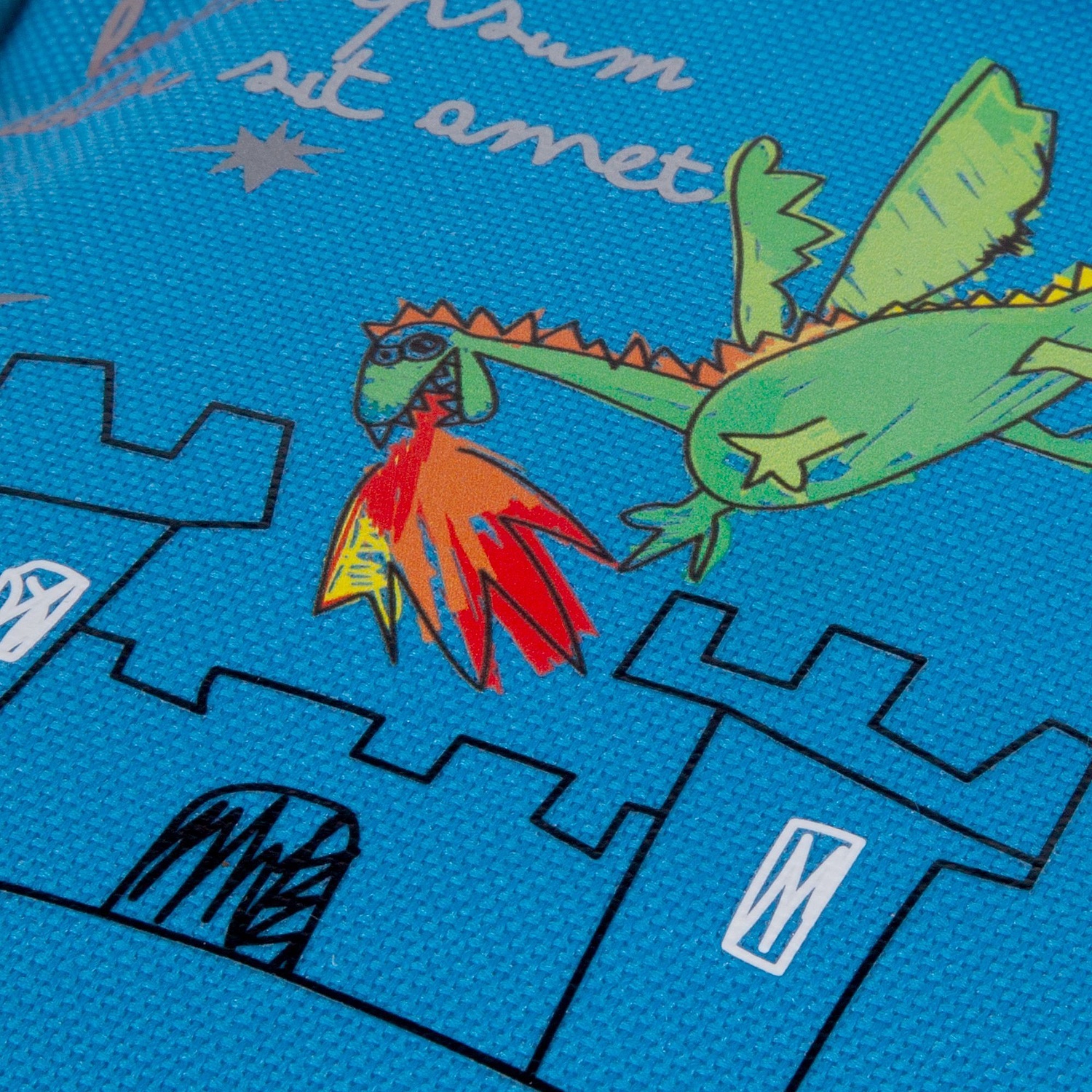 Рюкзак детский Kiddo, синий с голубым с логотипом