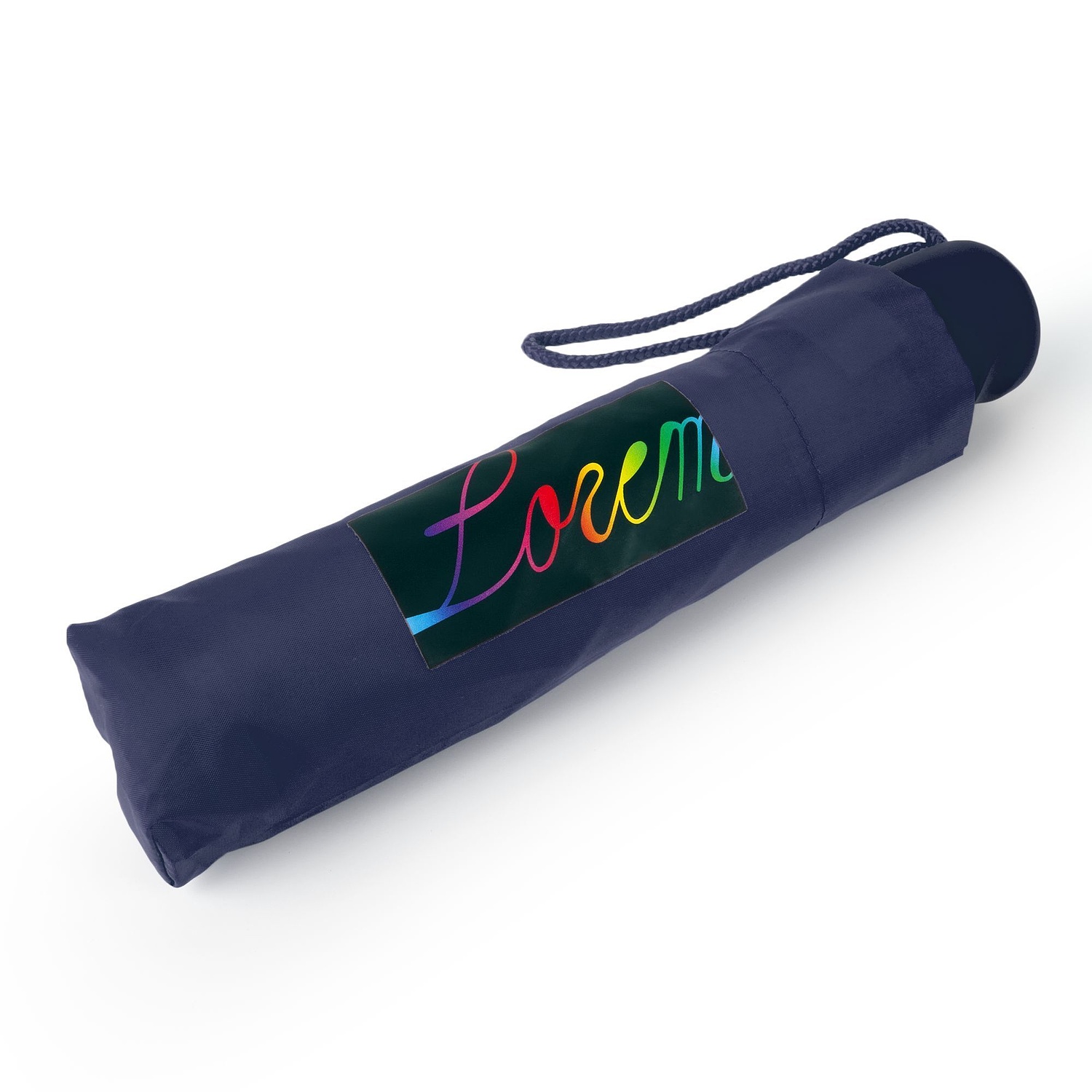 Зонт складной Basic, темно-синий