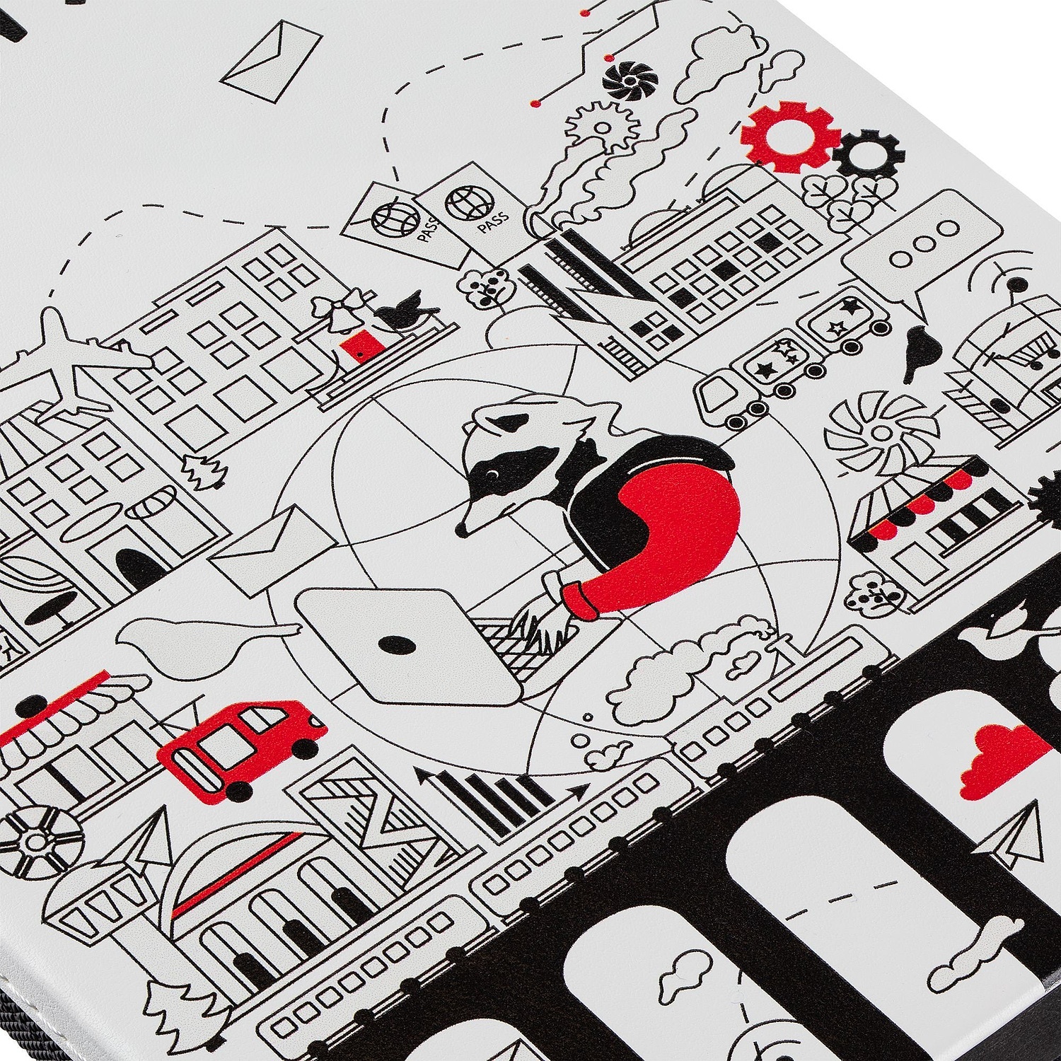 Ежедневник Duplex, недатированный, белый с зеленым с логотипом