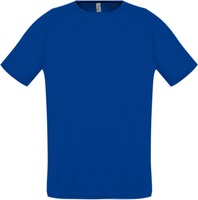 Футболка унисекс Sporty 140, ярко-синяя с логотипом