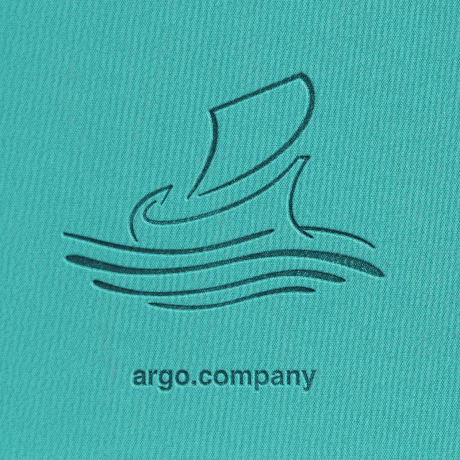 Ежедневник Neat Mini, недатированный, бирюзовый с логотипом