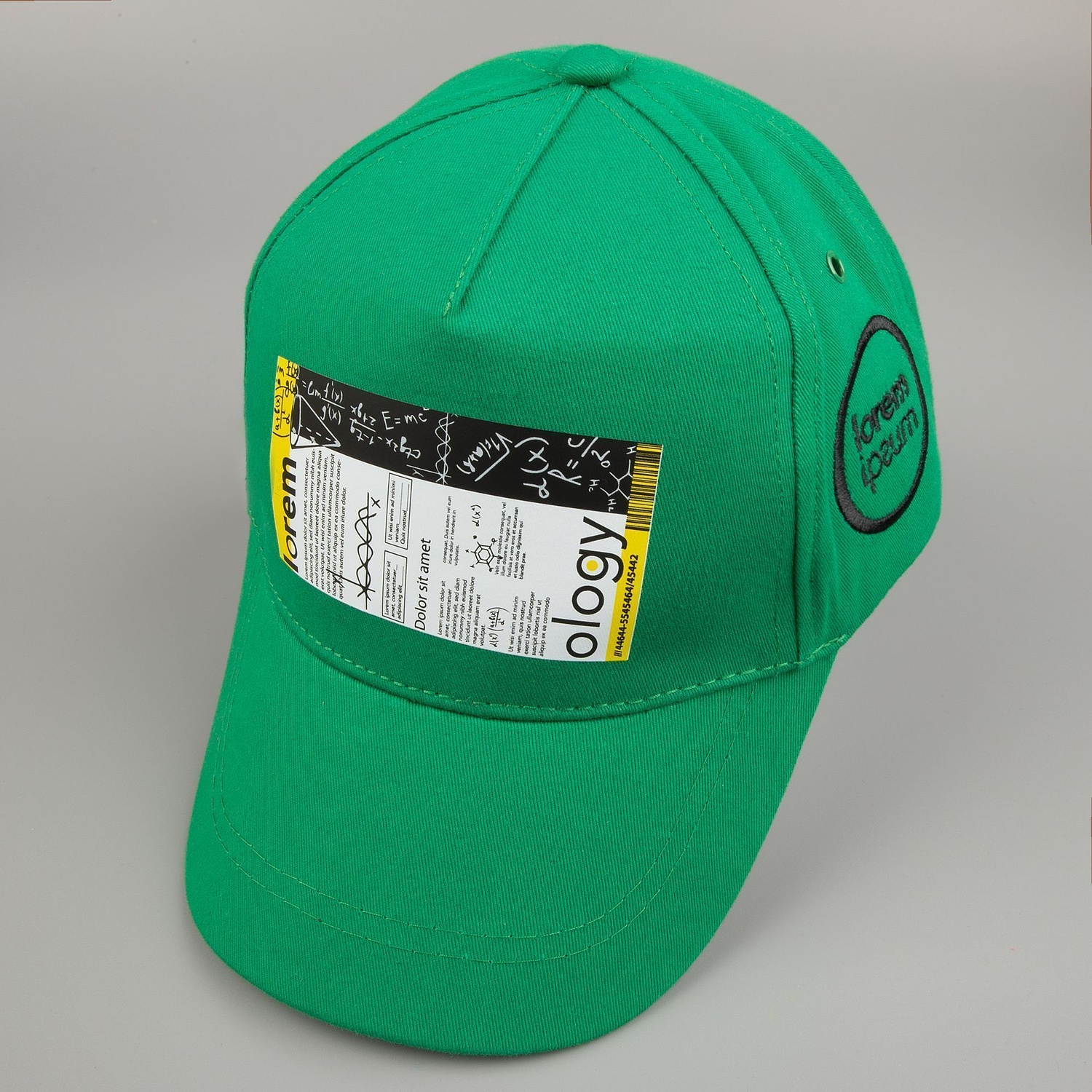 Бейсболка Convention, темно-зеленая с логотипом