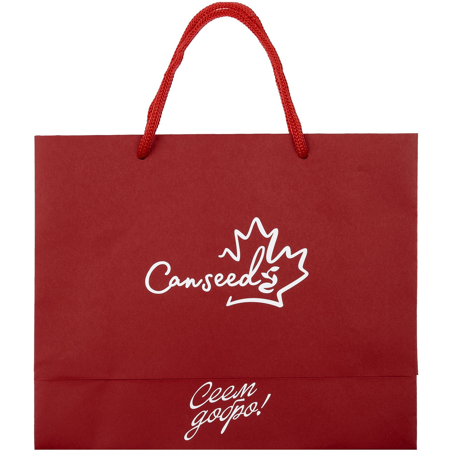 Пакет бумажный Porta S, горизонтальный, красный