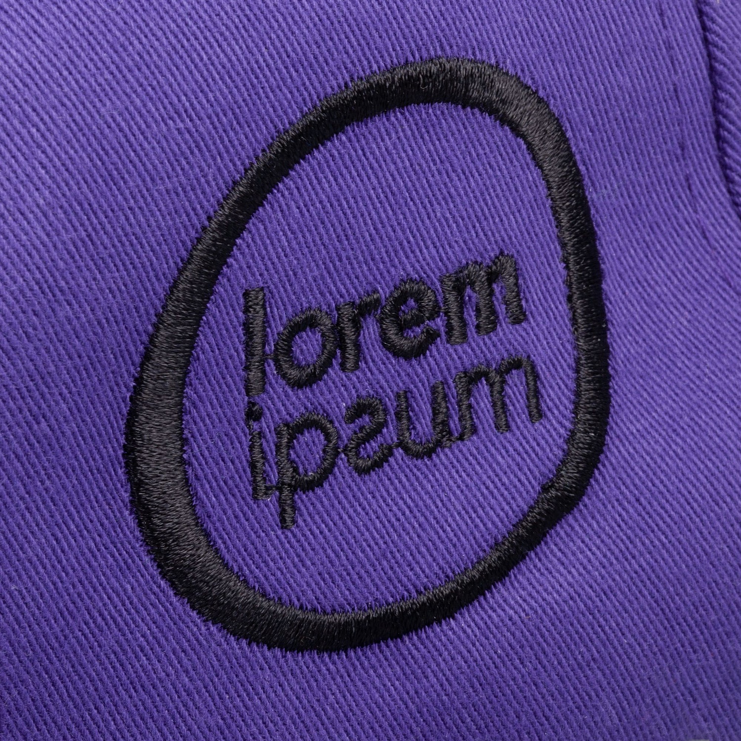 Бейсболка Canopy, фиолетовая с белым кантом с логотипом