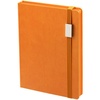 Ежедневник New Factor Metal, оранжевый с логотипом