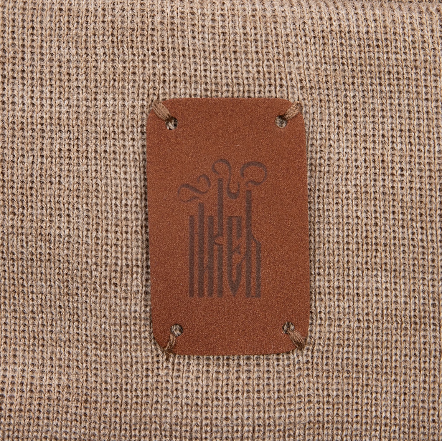 Лейбл Eta Nubuck, S, коричневый с логотипом