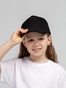 Бейсболка детская Standard Kids, черная с логотипом