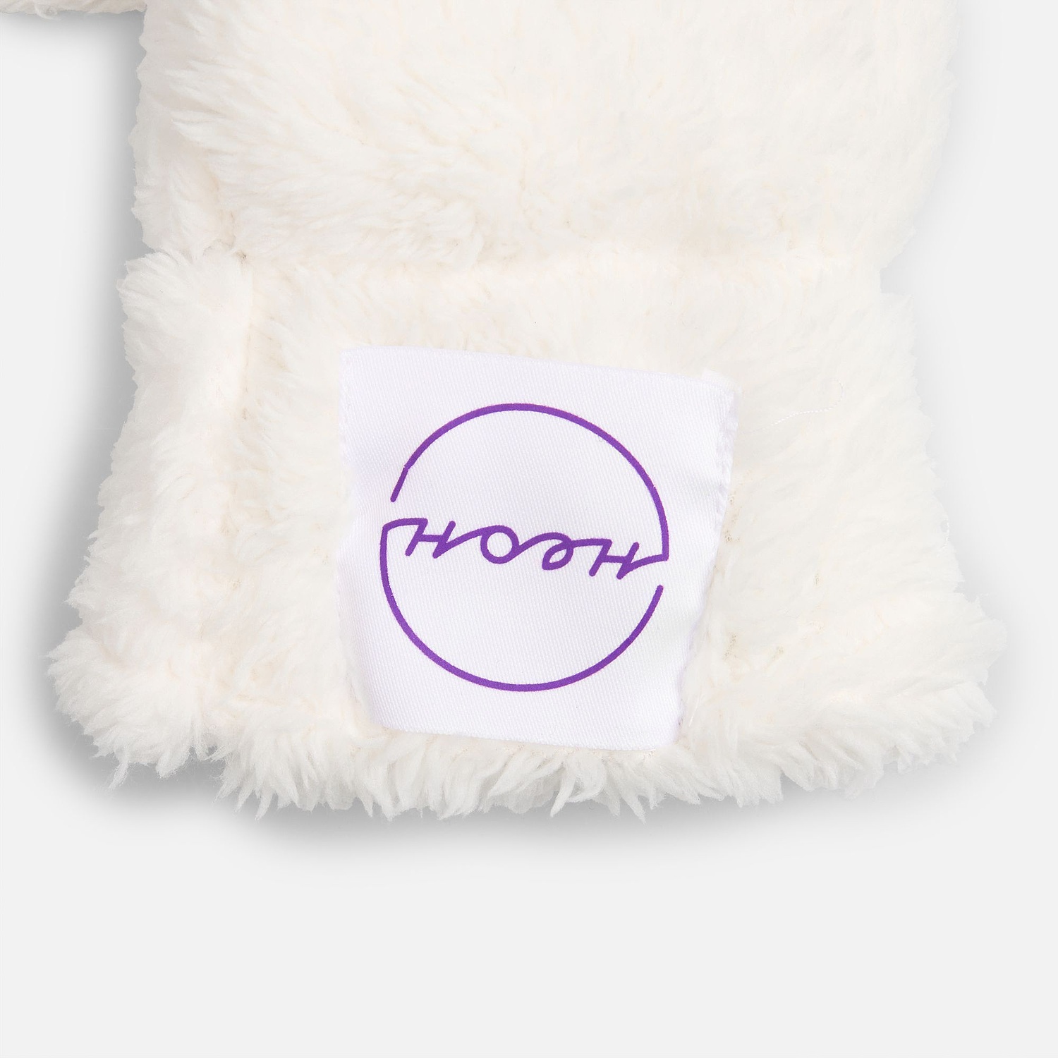 Лейбл тканевый Epsilon, L, белый с логотипом