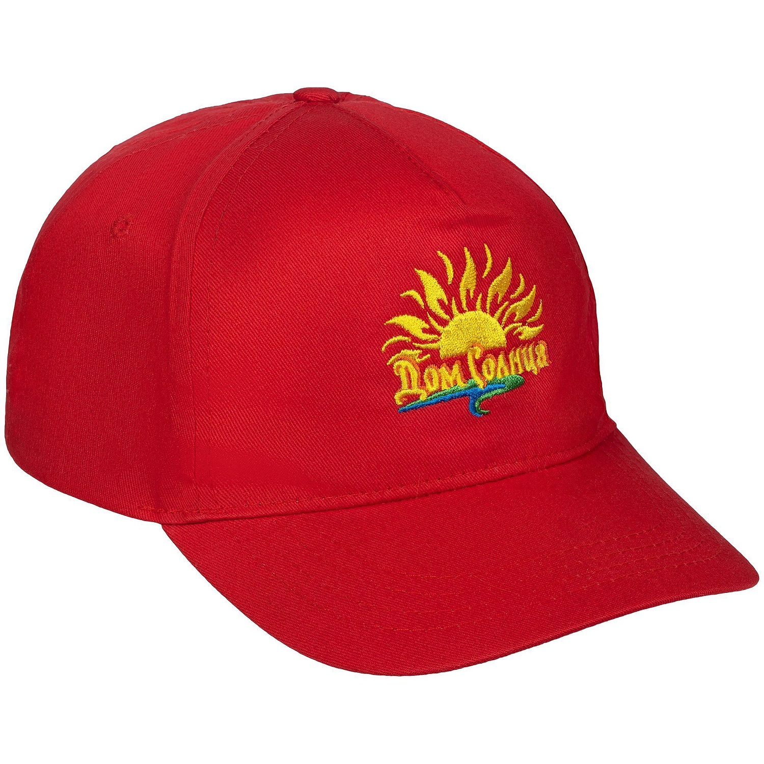 Бейсболка Promo, красная с логотипом