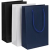 Пакет бумажный Waski S, синий с логотипом
