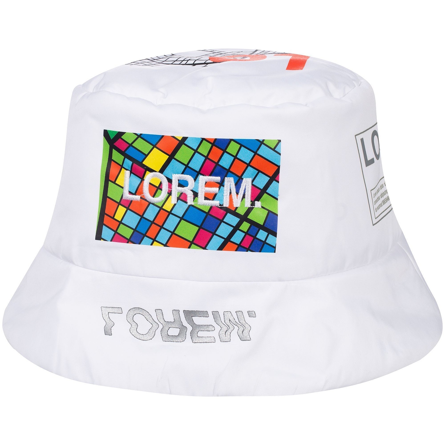 Панама утепленная Shelter, белая с логотипом