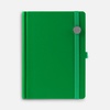 Ежедневник Favor Metal, недатированный, ярко-зеленый с логотипом
