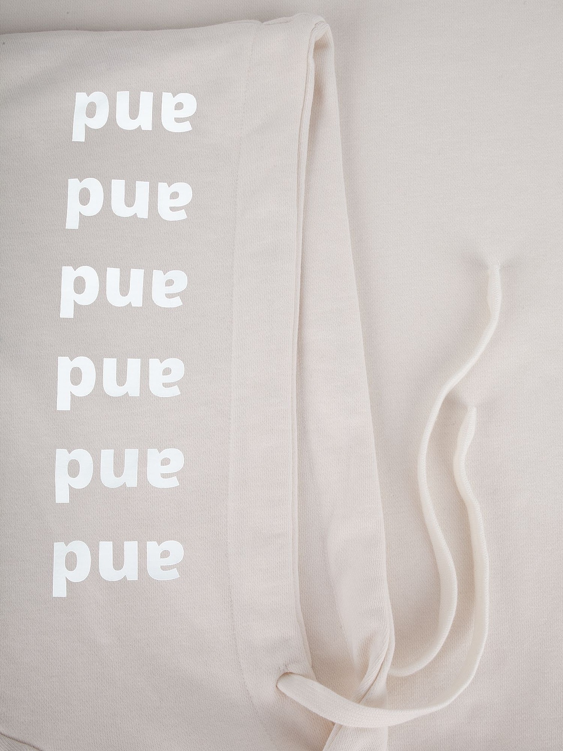 Худи унисекс H2, молочно-белое с логотипом