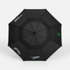 Зонт-трость Dome Double, черный с логотипом