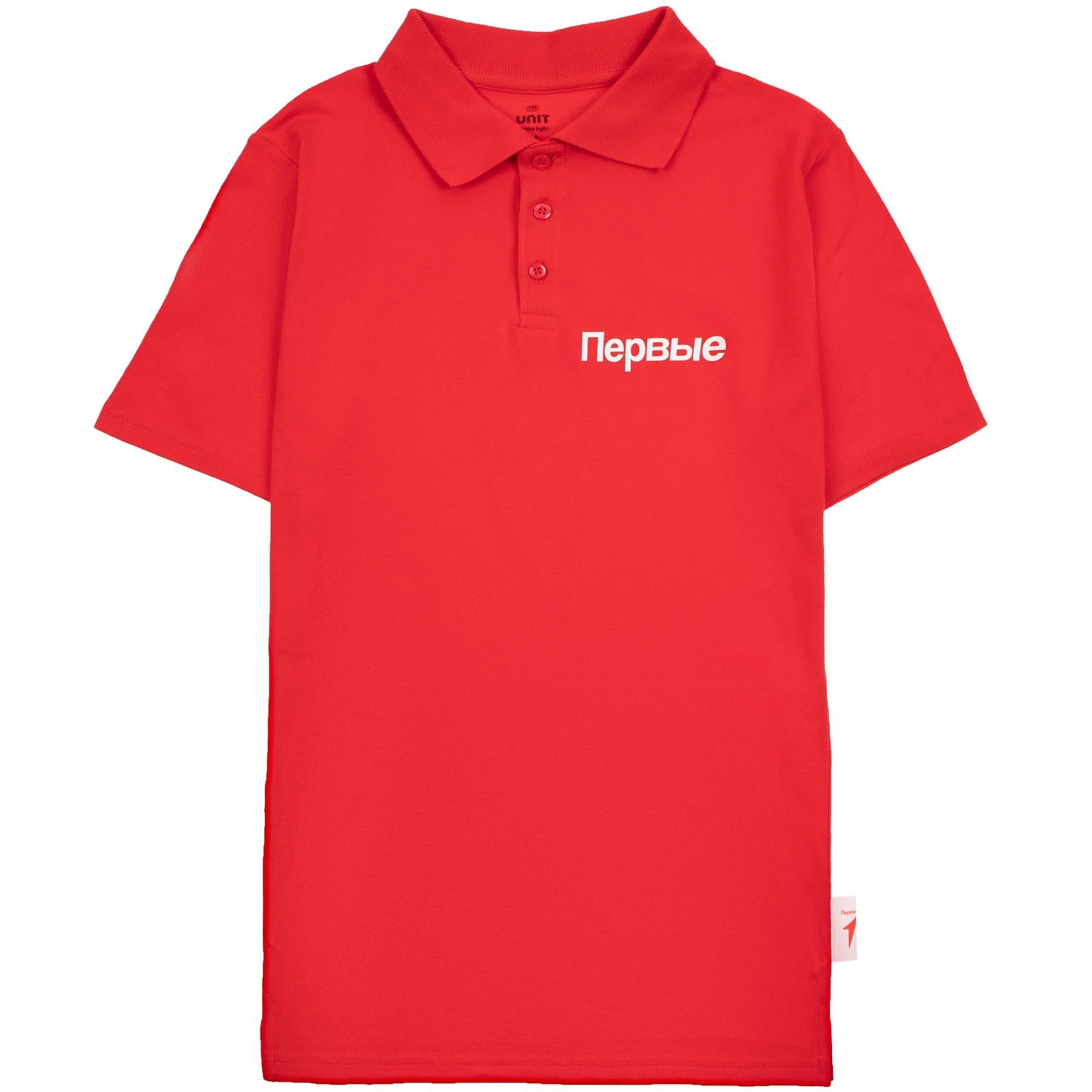 Рубашка поло мужская Virma Light, красная с логотипом