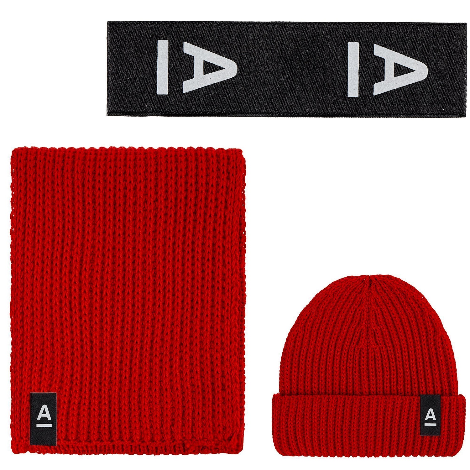 Шарф Nordkapp, красный с логотипом