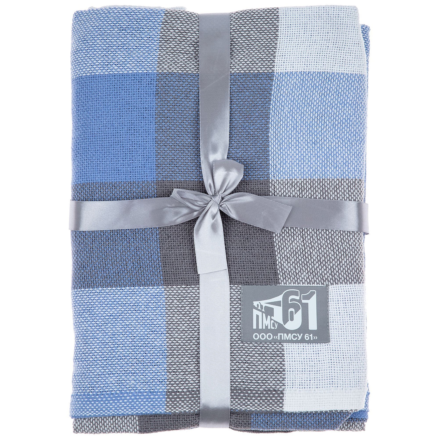 Плед London, синий с логотипом