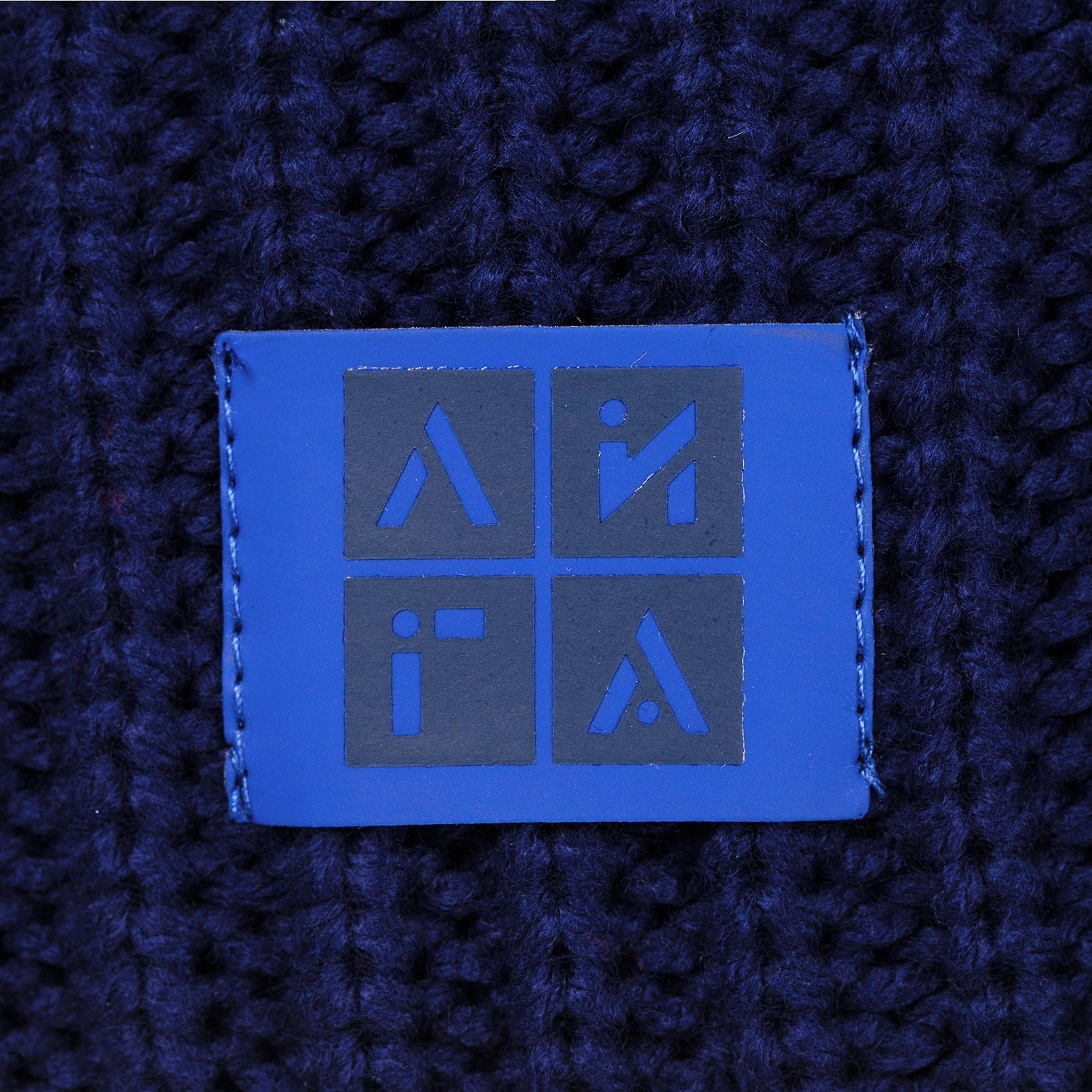 Шапка Nordkyn, темно-синяя с логотипом