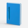 Ежедневник Magnet Shall, недатированный, голубой с логотипом