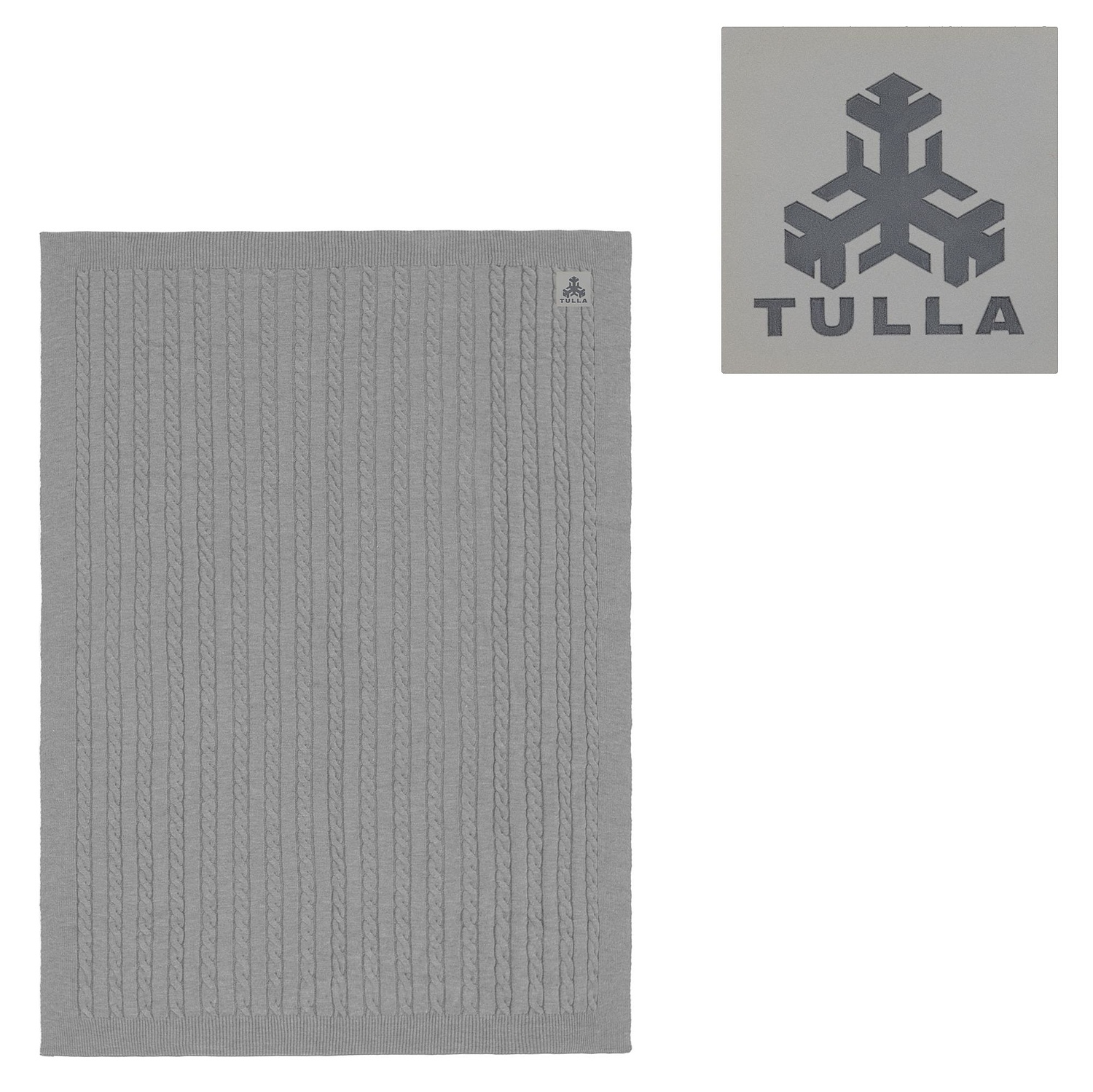 Лейбл Listra Soft Touch, L, серый с логотипом