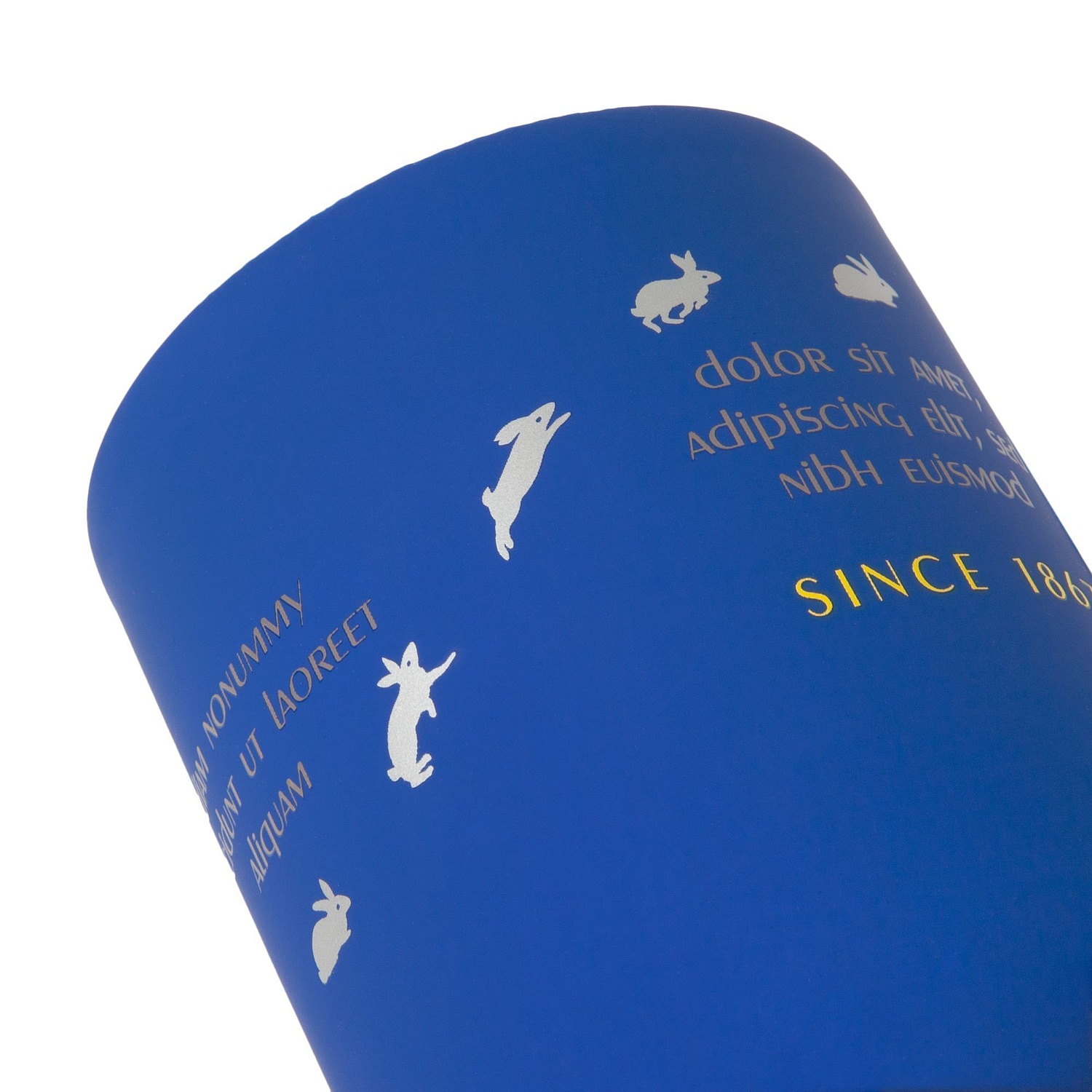 Кружка Promo Soft с покрытием софт-тач, синяя с логотипом