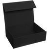Коробка складная Portada, M, черная с логотипом