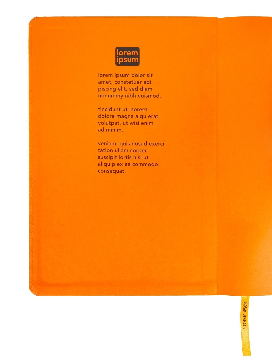 Ежедневник Peel, недатированный, оранжевый с логотипом