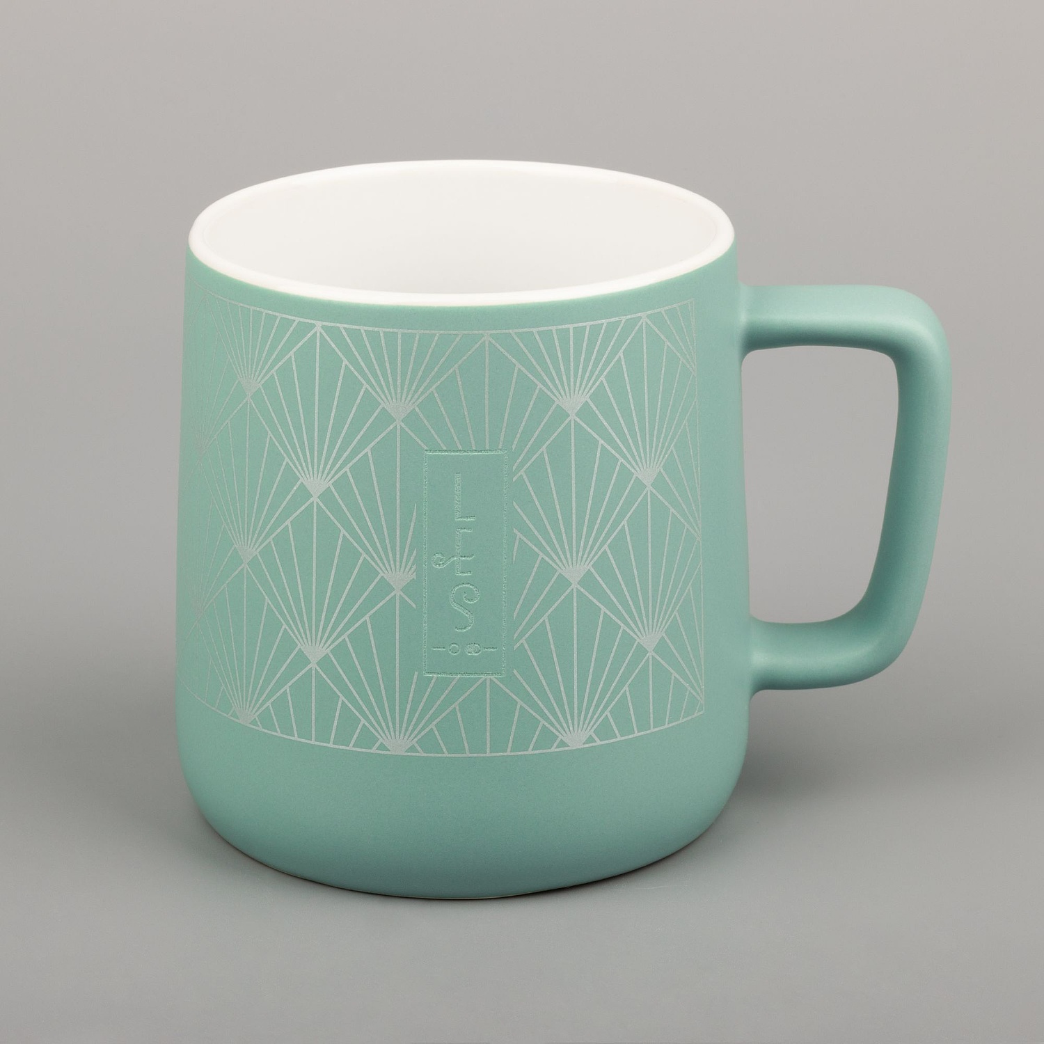 Кружка Ingver, серо-зеленая с логотипом