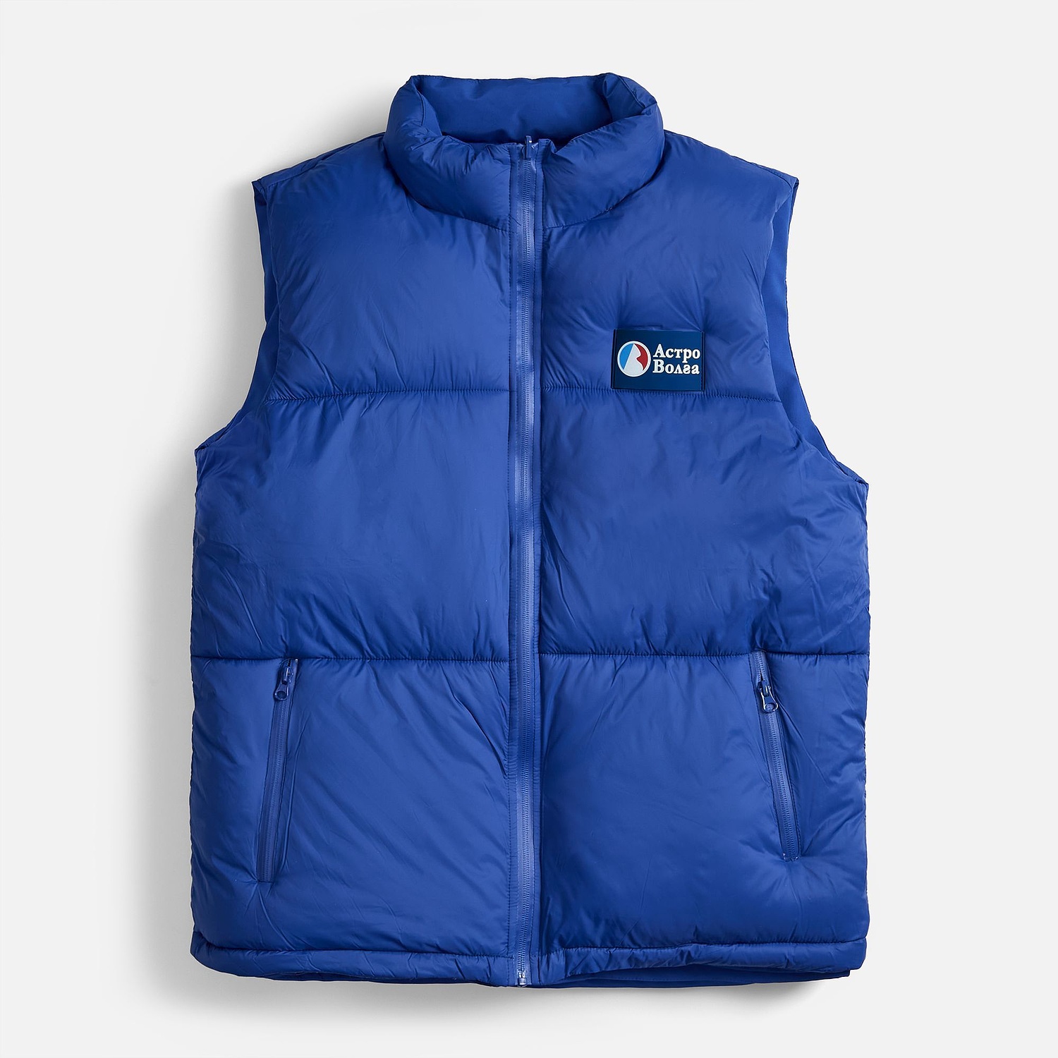 Жилет двусторонний V2, синий с логотипом