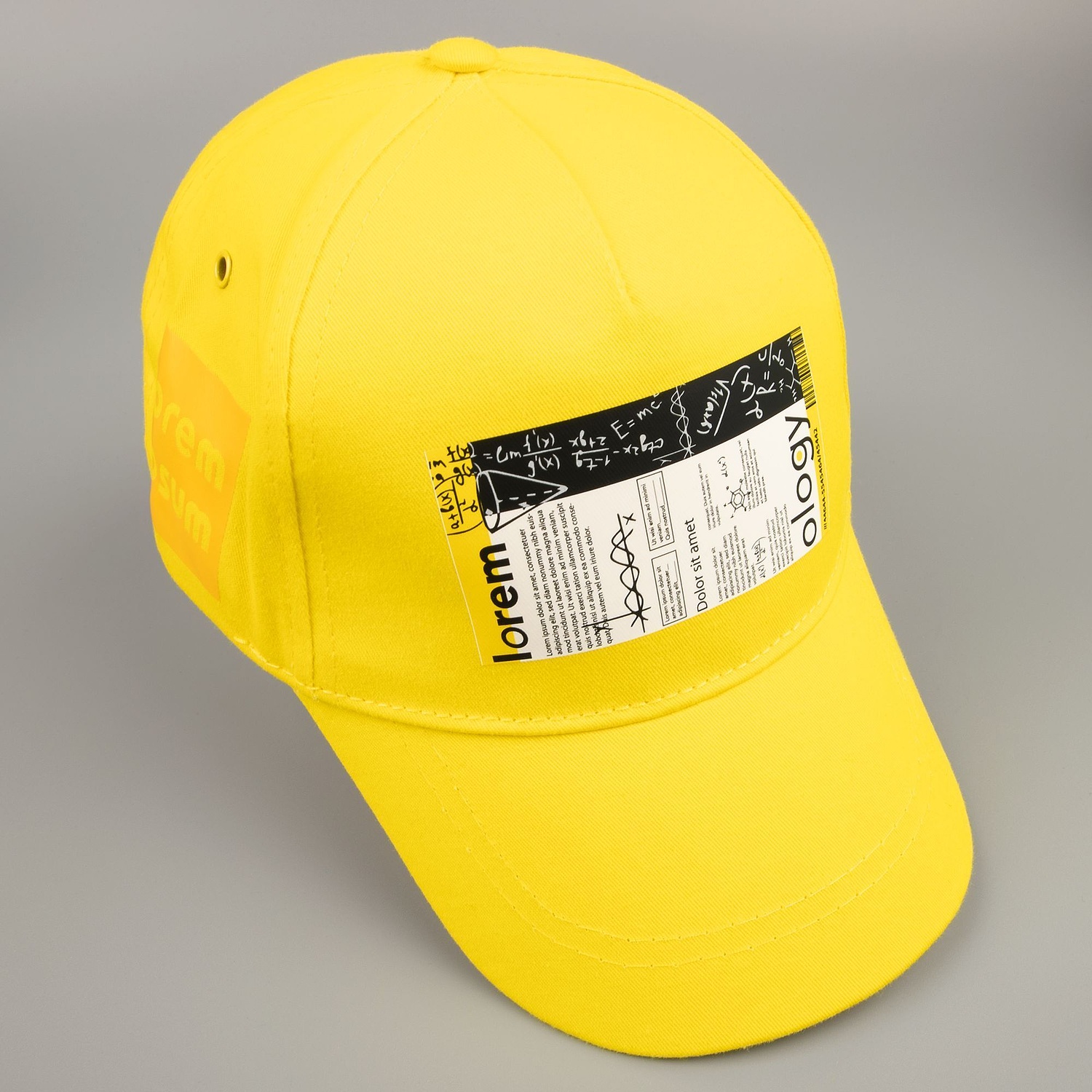 Бейсболка Convention, желтая с логотипом