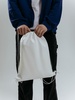 Рюкзак-мешок Fitbag, белый с логотипом
