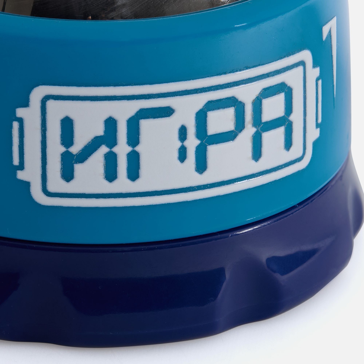 Шариковый ролик-массажер Blobus, синий с голубым с логотипом