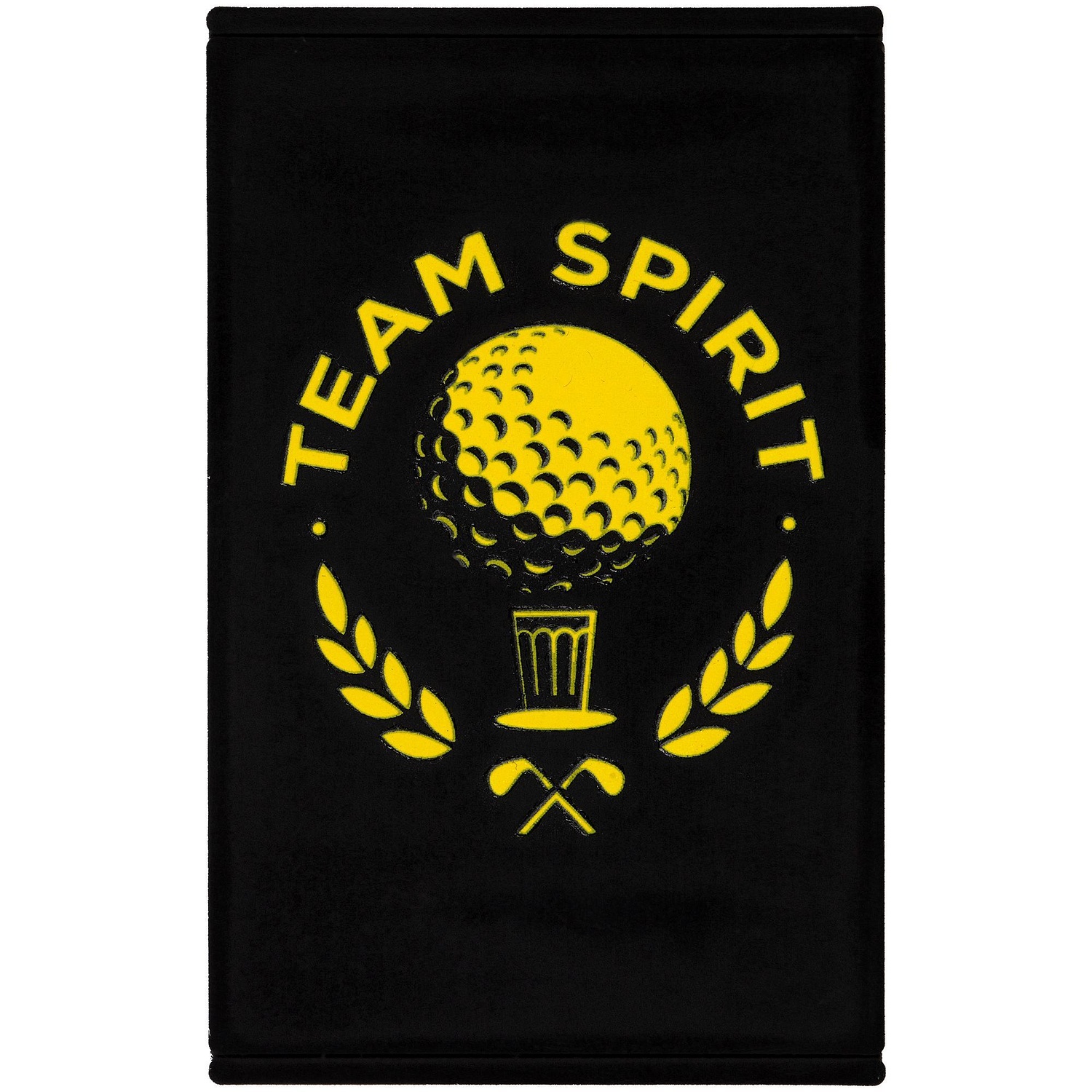 Лейбл из ПВХ Dzeta, ХL, черный с логотипом