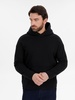 Худи оверсайз унисекс Snuggie, черное с логотипом