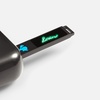 Флешка markBright Black с зеленой подсветкой, 32 Гб с логотипом