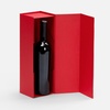Коробка складная под бутылку Color Jacket Fold, красная