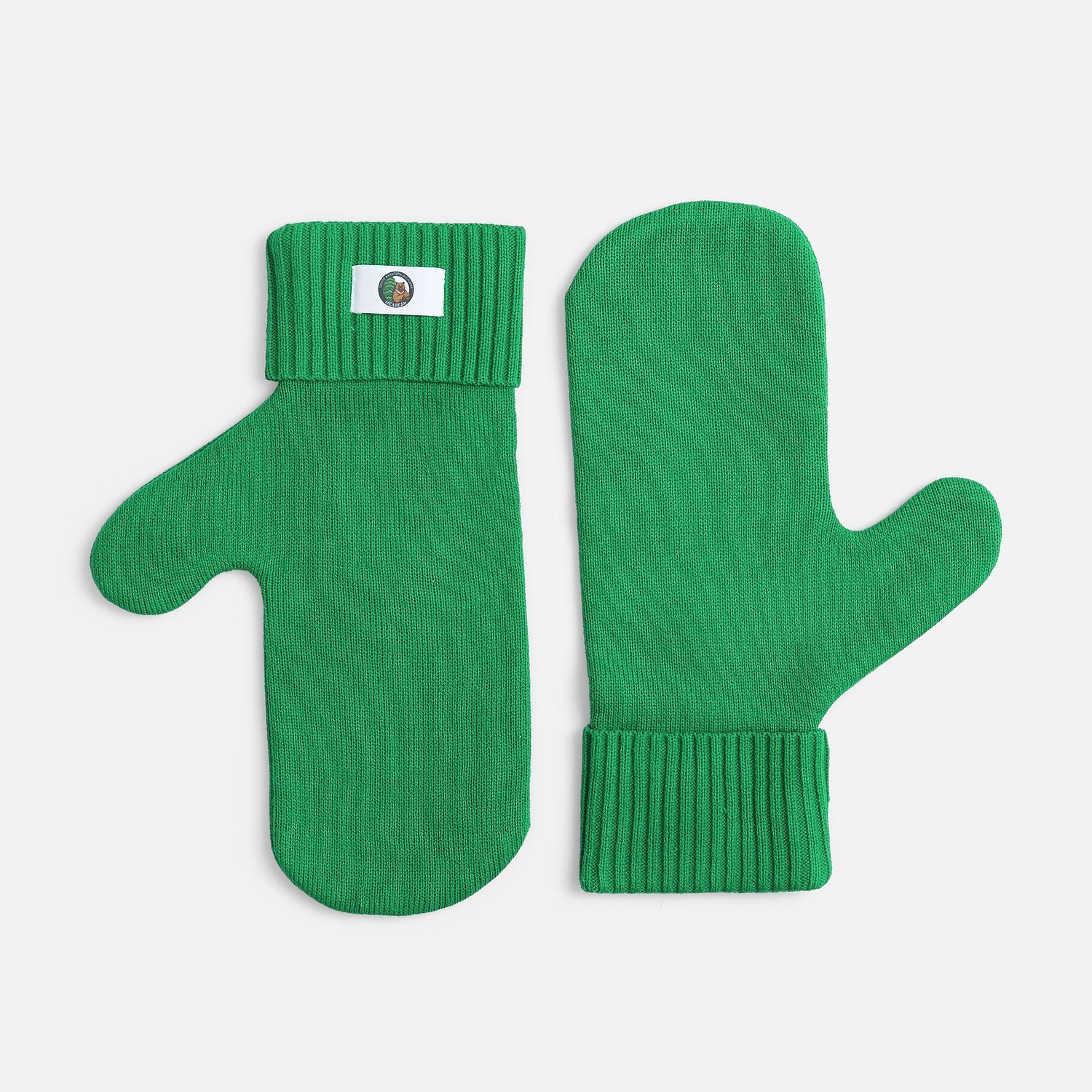 Лейбл тканевый Epsilon, L, белый с логотипом