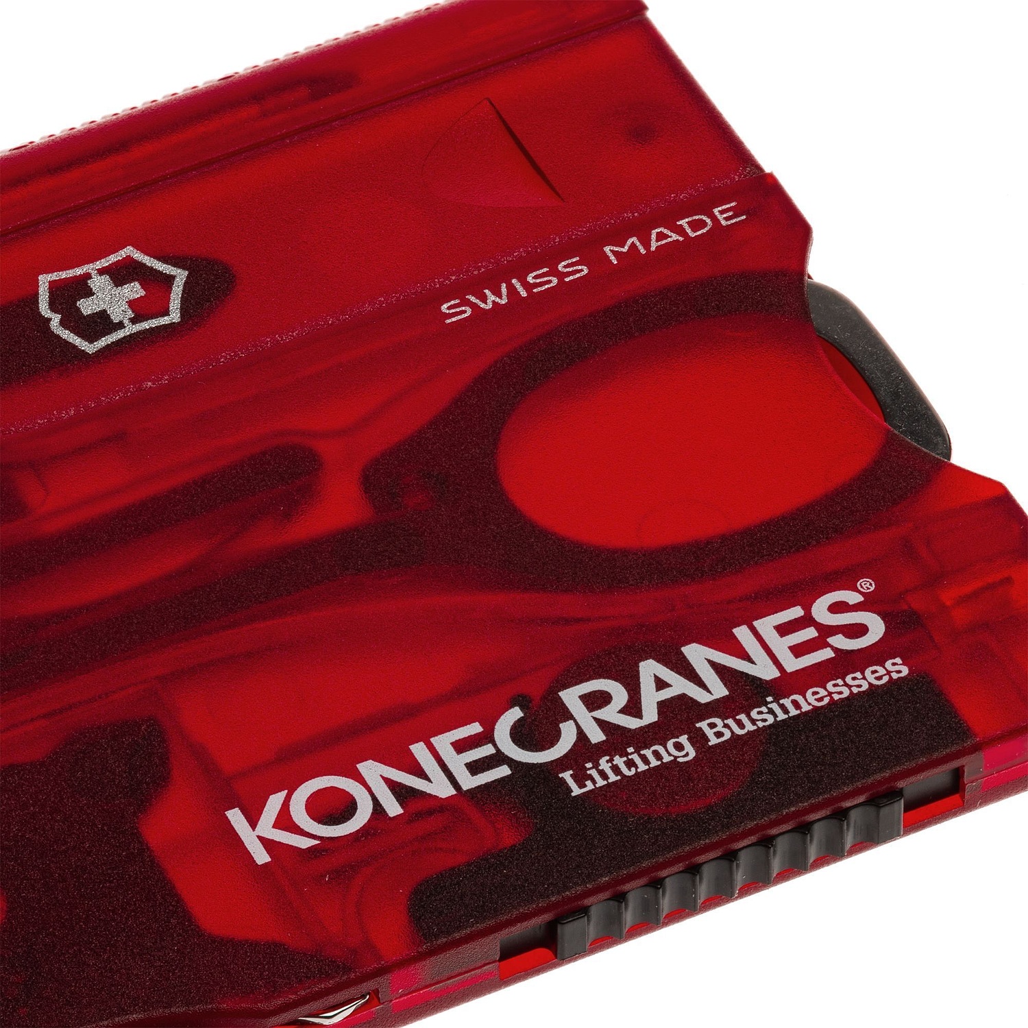 Набор инструментов SwissCard Nailcare, красный с логотипом