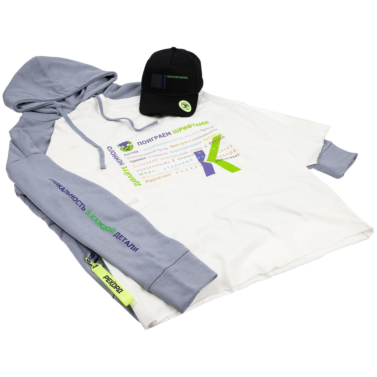 Футболка унисекс оверсайз T1, молочно-белая с логотипом