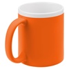 Кружка StopSpot с покрытием софт-тач, оранжевая с логотипом