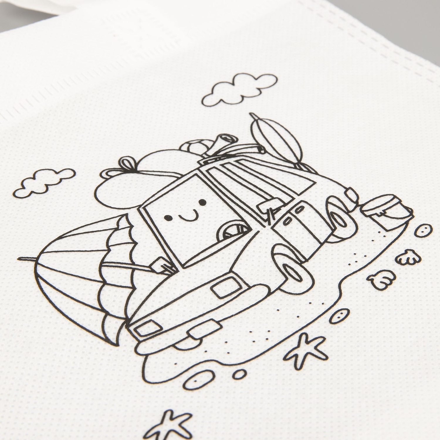 Сумка для раскрашивания Create, белая с логотипом