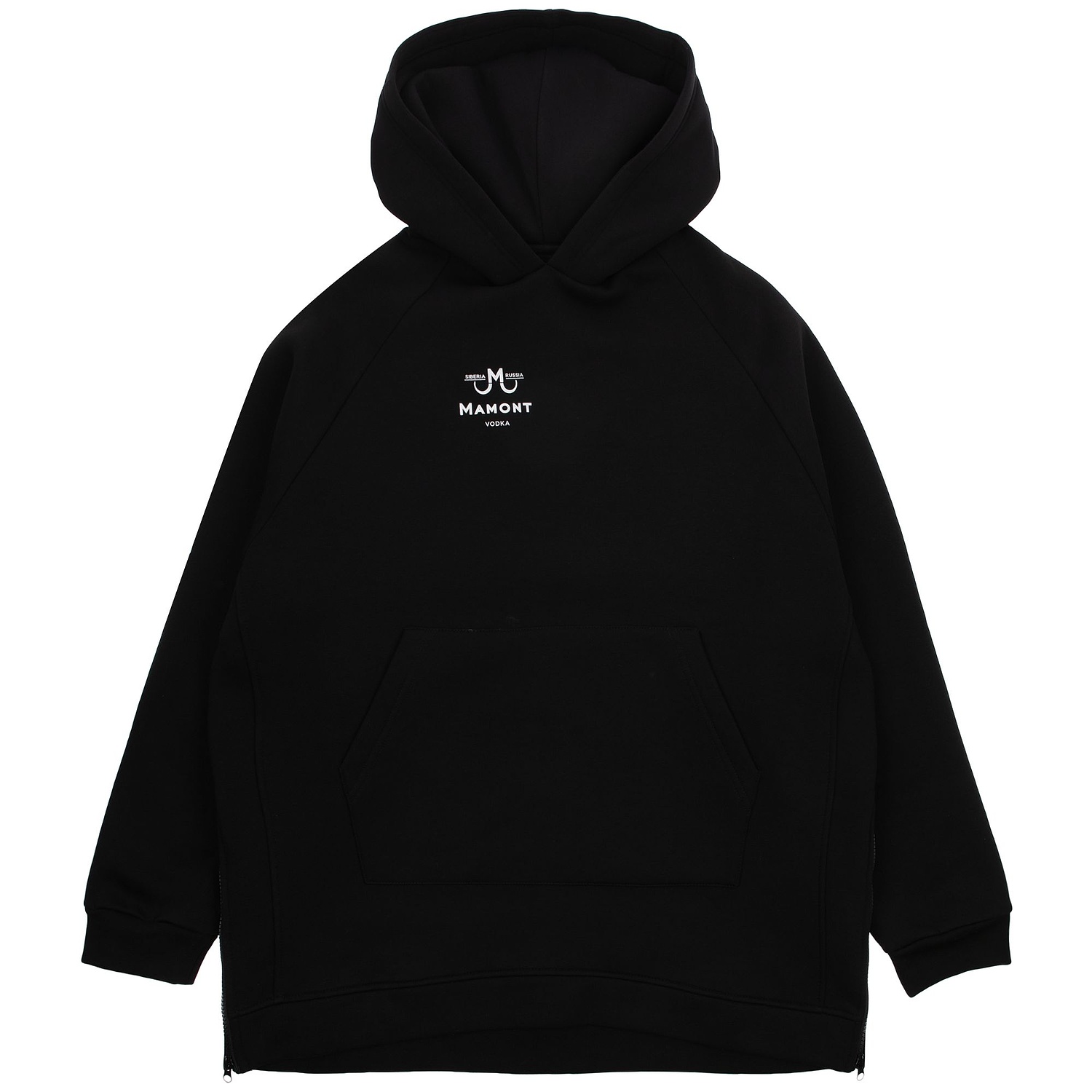 Худи унисекс оверсайз Easy Street, черное с логотипом