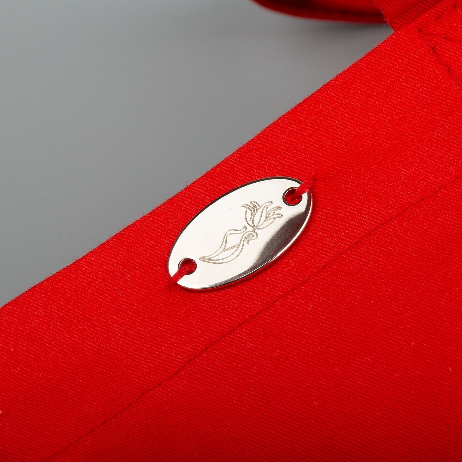 Холщовая сумка Avoska, красная с логотипом