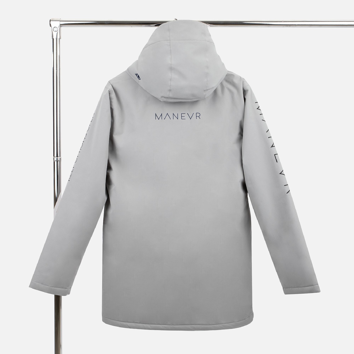 Куртка-парка унисекс Sfera, бежевая с логотипом