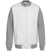 Бомбер College, молочно-белый с логотипом