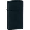 Зажигалка Zippo Slim Matt, матовая черная с логотипом
