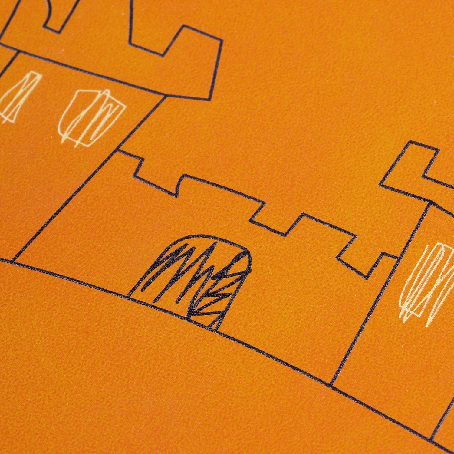 Ежедневник Urban Hard, недатированный, оранжевый с логотипом